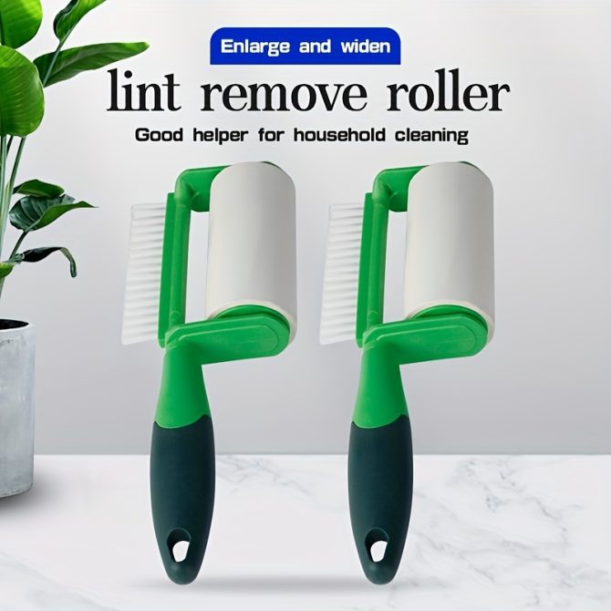 1pc, Lint Rollers For Pet Hair Extra Sticky, Portable Lint Remover Brush, Pet Hair Remover For Dog & Cat Hair Removal, Clothes, Furniture, Cleaning Tools, Cleaning Supplies - Image 2