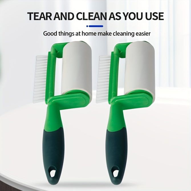 1pc, Lint Rollers For Pet Hair Extra Sticky, Portable Lint Remover Brush, Pet Hair Remover For Dog & Cat Hair Removal, Clothes, Furniture, Cleaning Tools, Cleaning Supplies - Image 5