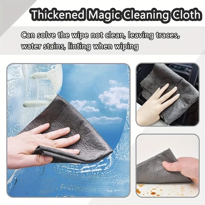 1pc Thickened Magic Cleaning Cloth For Countertop Window Glass, Cleaning Tool For Home Car Boat, Kitchen Accessories - Image 19