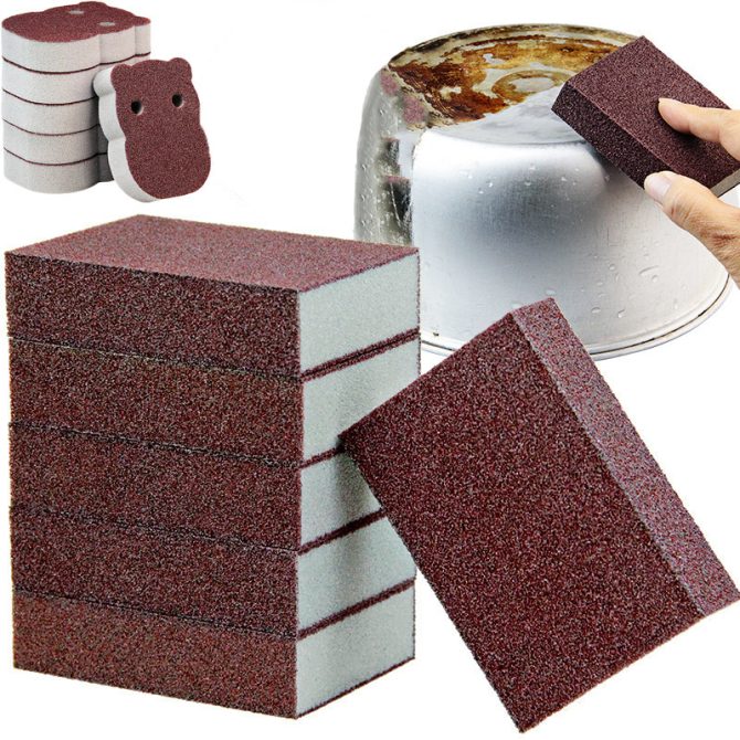 1/2/4pcs, Descaling Magic Cleaning Sponge, Ideal For Kitchen And Bathroom Cleaning, Pot And Teapot Descale Cleaning, Stovetop Pot Kitchen Tools, The Ultimate Solution For Stove Top And Pot Cleaning - Image 70