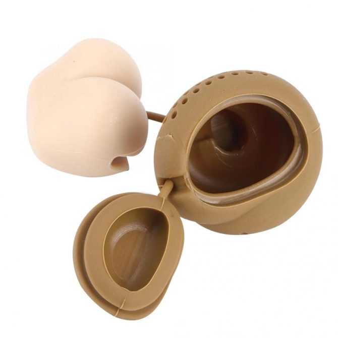 1pc Reusable Silicone Tea Infuser Creative Poop Shaped Funny Herbal Tea Bag Coffee Filter Diffuser Strainer Tea Accessories Home Kitchen Accessories - Image 3