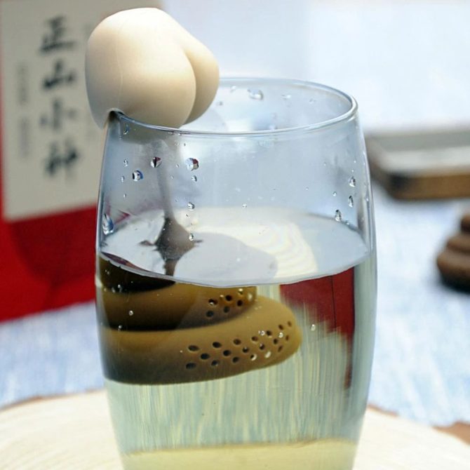 1pc Reusable Silicone Tea Infuser Creative Poop Shaped Funny Herbal Tea Bag Coffee Filter Diffuser Strainer Tea Accessories Home Kitchen Accessories - Image 4