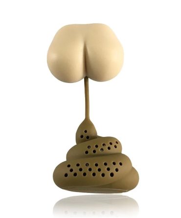 1pc Reusable Silicone Tea Infuser Creative Poop Shaped Funny Herbal Tea Bag Coffee Filter Diffuser Strainer Tea Accessories Home Kitchen Accessories