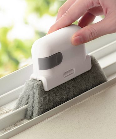 2 in 1 Groove Cleaning Tool Window Frame Door Groove Cleaning Brush Sliding Door Track Cleaning Tools Hand-held Crevice Cleaner