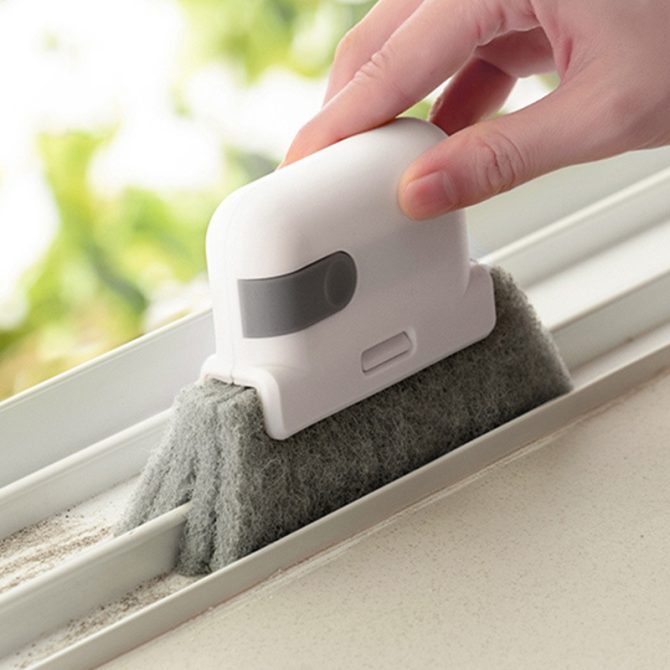2 in 1 Groove Cleaning Tool Window Frame Door Groove Cleaning Brush Sliding Door Track Cleaning Tools Hand-held Crevice Cleaner - Image 10