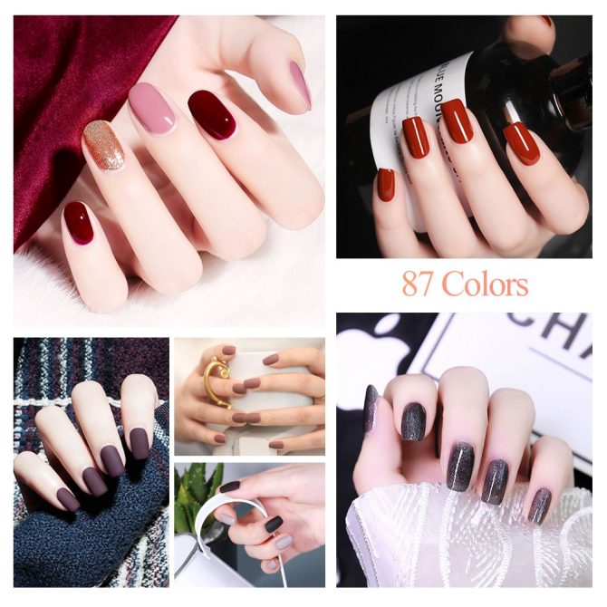 Limegirl Gel Nail Polish Set 60/40/24Colors Semi Permanent UV Led Gel Varnish Soak Off Nail Lacquers Base Top Coat - Image 48