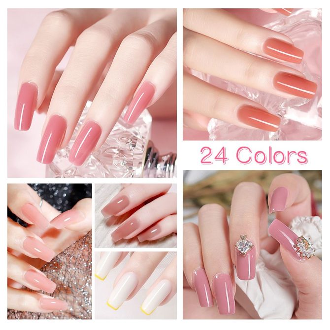 Nail set with nail lampNail dryerNail drilling machineNail setPoly nail gel setPolishing setSoaking manicure tool setGel - Image 35