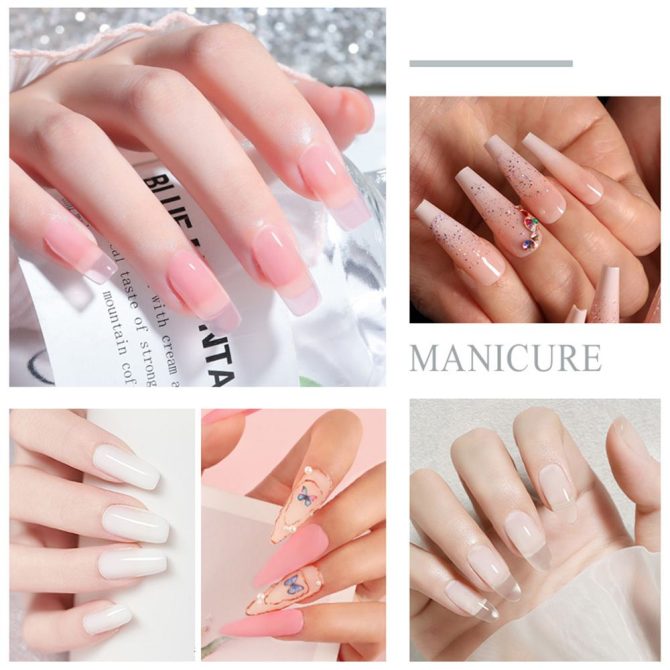Nail Acrylic Powder and Liquid Monomer Nails Art Decoration For Manicure Set Kit Crystal Nail Glitter 3D Nail Tips Carving Tools - Image 6