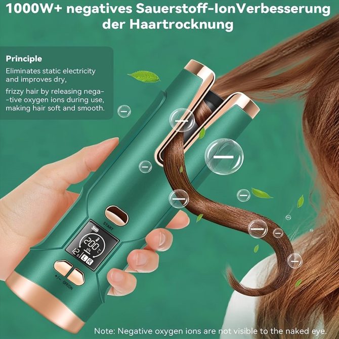 Automatic Hair Curler Wireless Rotating Curling Iron LCD Screen Ceramic Heating Wave Curling Tongs Portable Curler Styler Tools - Image 38