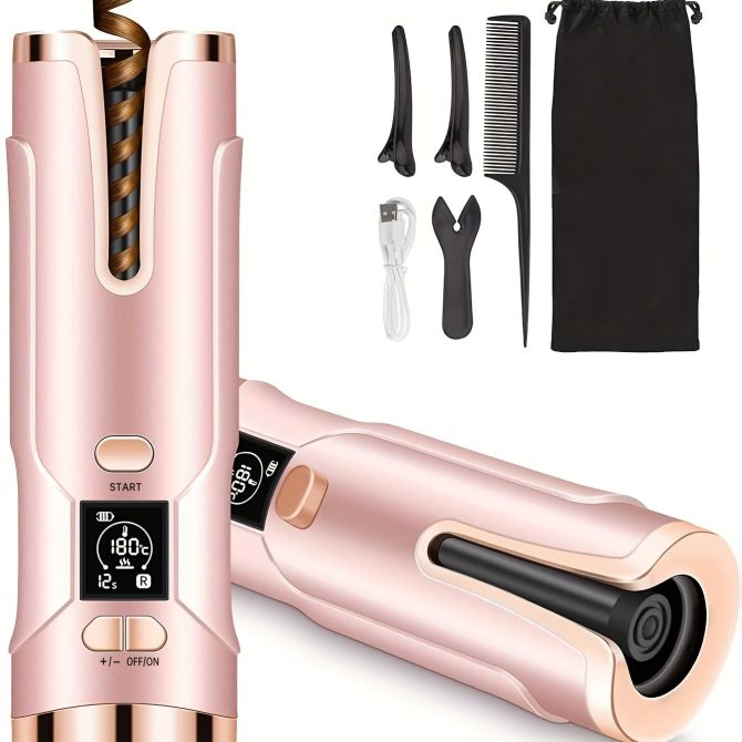 Automatic Hair Curler Wireless Rotating Curling Iron LCD Screen Ceramic Heating Wave Curling Tongs Portable Curler Styler Tools - Image 46