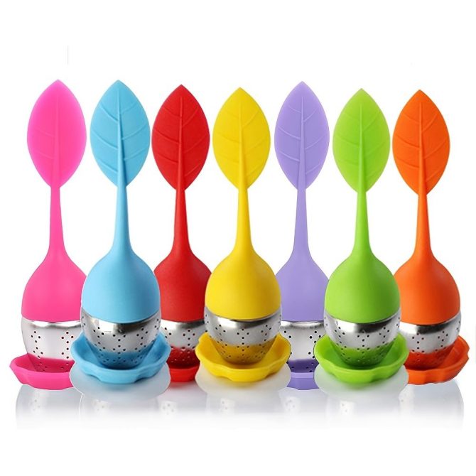 1pc Tea Infuser Silicone Handle Stainless Steel Strainer Drip Tray Included - Loose Tea Steeper - Best Tea Infuser For Loose Leaf Or Herbal Tea - Image 41