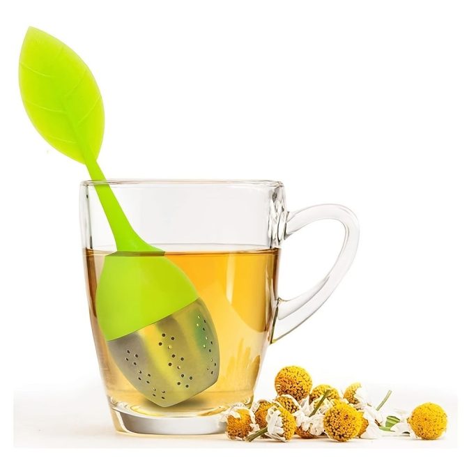 1pc Tea Infuser Silicone Handle Stainless Steel Strainer Drip Tray Included - Loose Tea Steeper - Best Tea Infuser For Loose Leaf Or Herbal Tea - Image 50