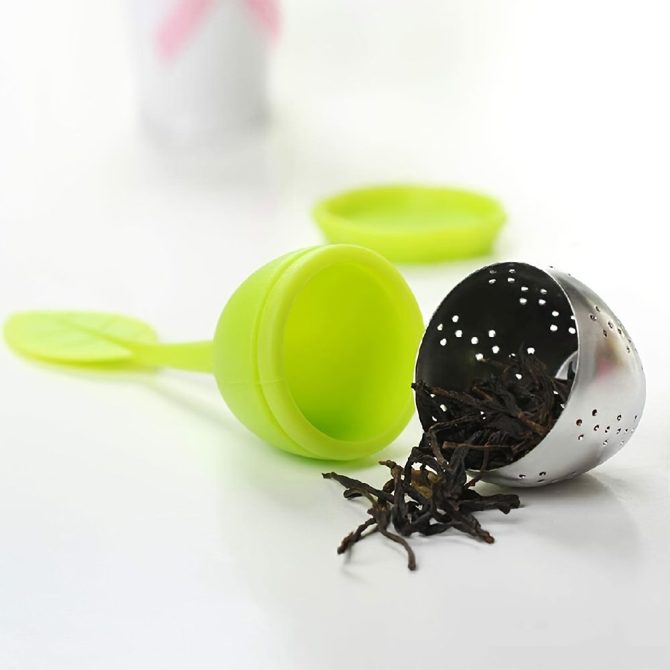 1pc Tea Infuser Silicone Handle Stainless Steel Strainer Drip Tray Included - Loose Tea Steeper - Best Tea Infuser For Loose Leaf Or Herbal Tea - Image 42