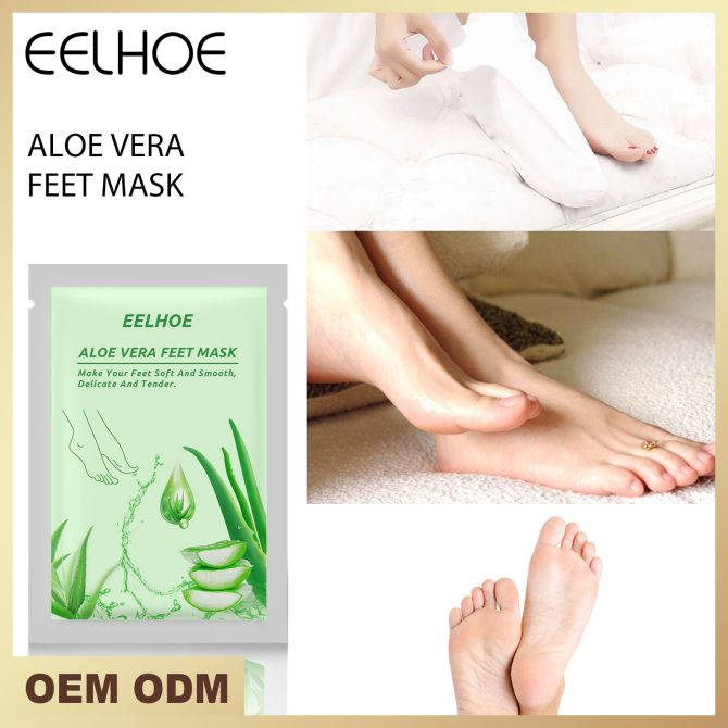 Kameel Melk Voet Masker Aloë Vera Peeling Voeten Masker Exfoliating Sok Scrub Voor Pedicure Anti Crack Verwijderen Dode Huid Voet patch Care - Image 9