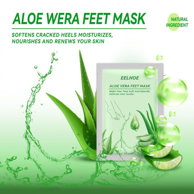 Kameel Melk Voet Masker Aloë Vera Peeling Voeten Masker Exfoliating Sok Scrub Voor Pedicure Anti Crack Verwijderen Dode Huid Voet patch Care - Image 10