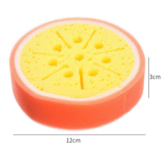 Dishwashing Sponge Kitchen Supplies Tools Cute Fruit Shape Clean Stains Removing Kit Useful Things For Home Cleaning Accessories - Image 12