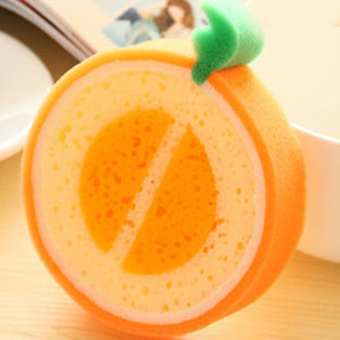Dishwashing Sponge Kitchen Supplies Tools Cute Fruit Shape Clean Stains Removing Kit Useful Things For Home Cleaning Accessories - Image 7