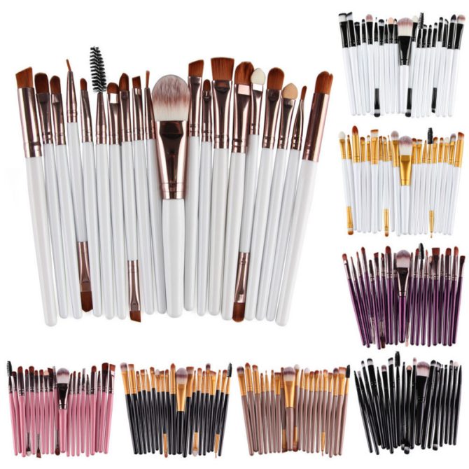 20Pcs Makeup Brushes Set Professional Plastic Handle Soft Synthetic Hair Powder Foundation Eyeshadow Make Up Brushes Cosmetics - Image 17