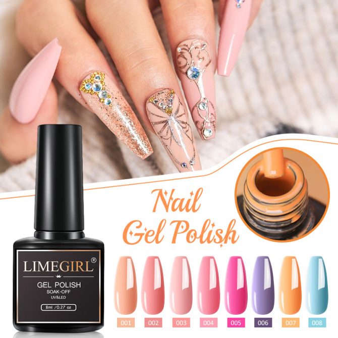 Nail Kit 8ml Gel Nail Polish with 6/54W UV LED Nail Lamp Semi-Permanent UV Varnish Soaked Gel Nail Polish Nail Starter Kit - Image 31