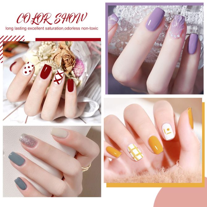 Nail Kit 8ml Gel Nail Polish with 6/54W UV LED Nail Lamp Semi-Permanent UV Varnish Soaked Gel Nail Polish Nail Starter Kit - Image 44