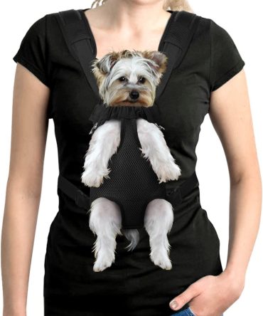 Pet Carrier Backpack; Adjustable Pet Front Cat Dog Carrier Backpack Travel Bag; Legs Out; Easy-Fit for Traveling Hiking Camping for Small Medium Dogs Cats Puppies