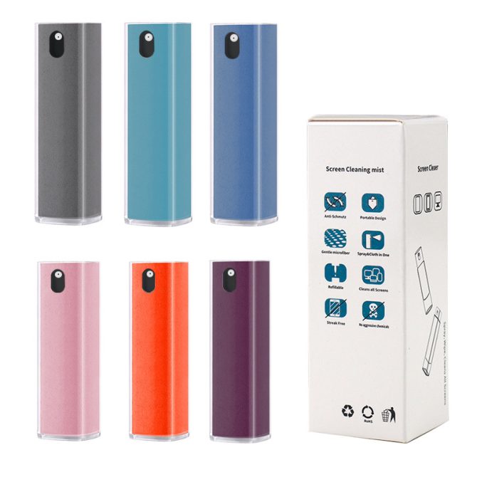 Mobile Phone Screen Cleaner 10ml Portable Rectangle Shape Microfiber Anti Dust Mobile Phone Screen Cleaner Spray Cleaner Wipe Bottle - Image 15
