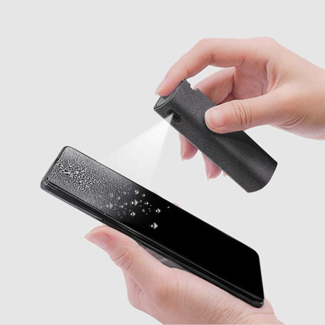 Mobile Phone Screen Cleaner 10ml Portable Rectangle Shape Microfiber Anti Dust Mobile Phone Screen Cleaner Spray Cleaner Wipe Bottle - Image 12