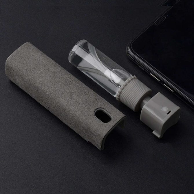 Mobile Phone Screen Cleaner 10ml Portable Rectangle Shape Microfiber Anti Dust Mobile Phone Screen Cleaner Spray Cleaner Wipe Bottle - Image 10