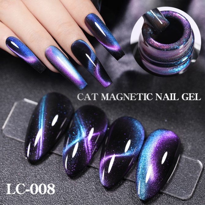 LILYCUTE 7ml 9D Cat Magnetic Gel Nail Polish Laser Magnet Semi Permanent Soak Off UV LED Manicure For Nail Art Gel Varnish - Image 2