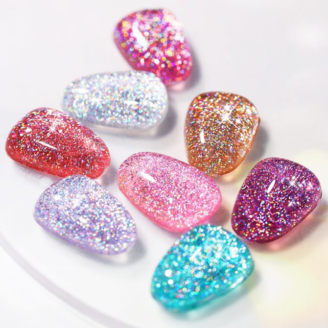LILYCUTE 7ml Holographic Glitter Gel Nail Polish Spring Color Sparkling Sequins Soak Off UV LED Varnish Nail Art Decoration - Image 9