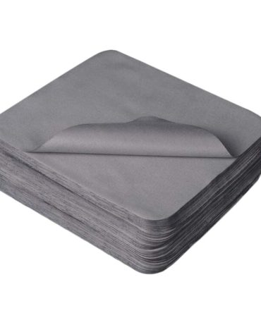 100 Pcs Grey Microfiber Glasses Cloth Cell Phone Screen Cleaning Cloth for Hot Pot Restaurant Optical Shop