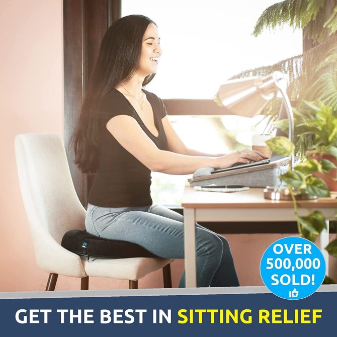 Pillow for Tailbone Pain Relief Cushion;  Hemorrhoid Pillows for Sitting for man ;   Butt Seat Cushion;  Back;  Coccyx;  Sciatica;  Post Natal;  After Surgery Support Pad - Image 6