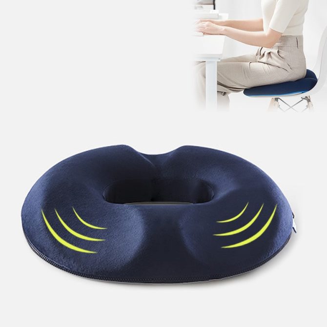 Pillow for Tailbone Pain Relief Cushion;  Hemorrhoid Pillows for Sitting for man ;   Butt Seat Cushion;  Back;  Coccyx;  Sciatica;  Post Natal;  After Surgery Support Pad - Image 4