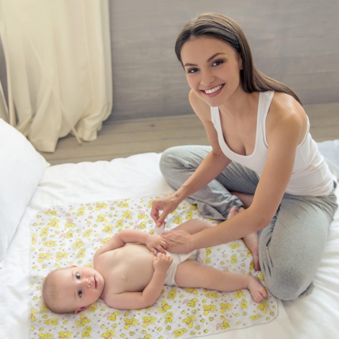 Baby Changing Mat 31.5 x 25.5 inch Waterproof Portable Travel Changing Pad Wipeable Liners with Reinforced Double Seams Change Diaper On The Go Foldable Large Baby Nappy Changer Mat - Image 3