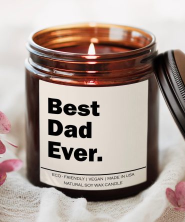 Best dad ever Candle