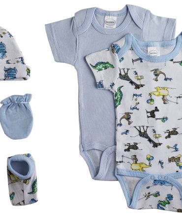 Newborn Baby Boys 5 Pc Layette Baby Shower Gift