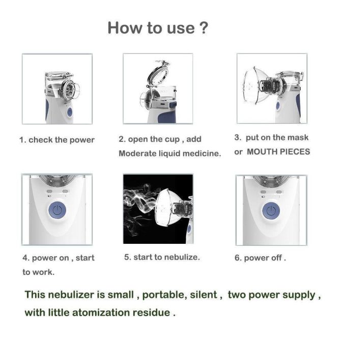 Portable Handheld Nebulizer Mist Inhaler and Atomizer - Image 8