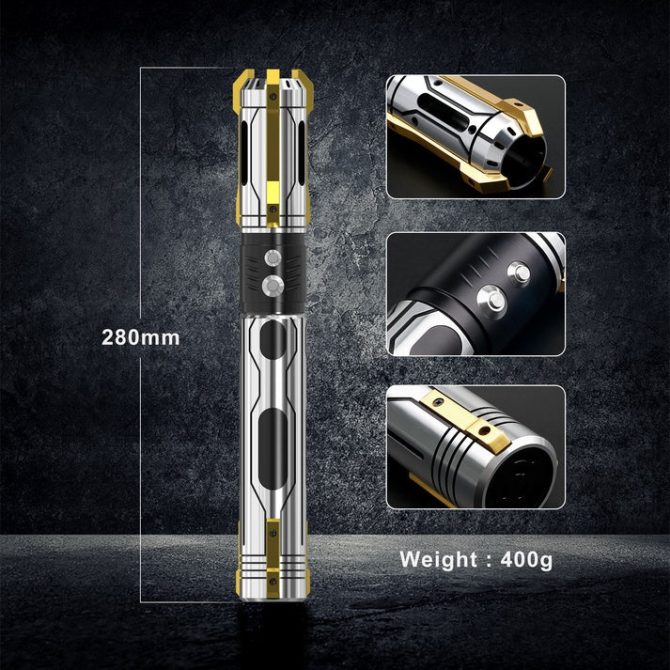 TXQSABER Ghost Lightsaber RGB Soundboard Smooth Swing Metal Handle LED Strip Blade Cosplay Laser Jedi Sword Kids Toys - Image 2