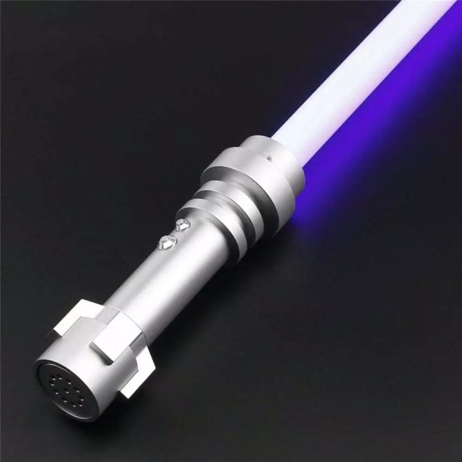 TXQSABER Mini Brick Smooth Swing Lightsaber Heavy Dueling1 Inch High Quality Blade Metal Hilt Cosplay Jedi Laser Sword Kids Toys