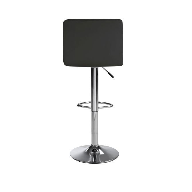 Bar Stools 1 Set of 2, Counter Height Bar Stools, Square Cushion Bar Stools with Back, Footstool, Cafe, Black, 2 pieces - Image 18