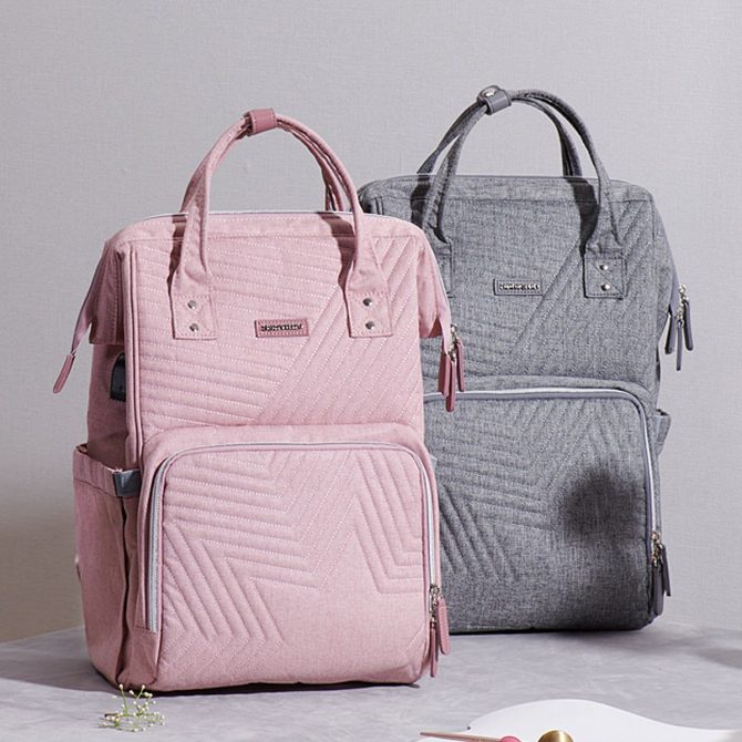 Quilted Diaper Baby Backpack - Image 4