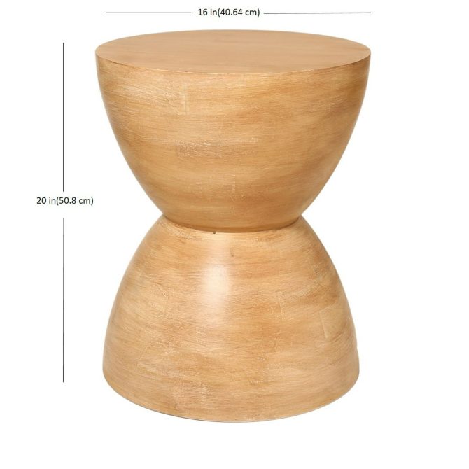 Hourglass-Shaped Side Table - Image 2
