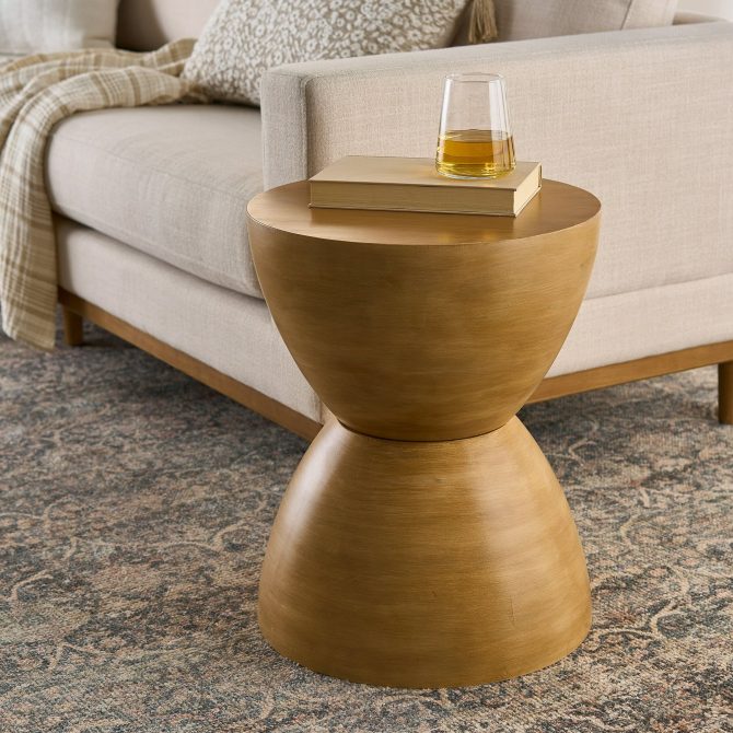 Hourglass-Shaped Side Table