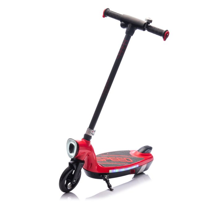 Kids Ride On Electric Scooter With Kickstand,Scooter Bell,Faster Speed And Longer Usage Time,Rear Brake,Wider Pedal,Non-Slip Handle,Colorful LED Lights,5.59-6.84 MPH For Kids 6+. - Image 4