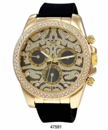 53MM Milano Expressions Iced Out Silicon Band