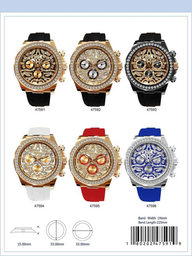 53MM Milano Expressions Iced Out Silicon Band - Image 5