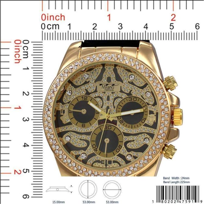 53MM Milano Expressions Iced Out Silicon Band - Image 6
