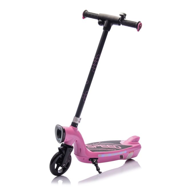 Kids Ride On Electric Scooter With Kickstand,Scooter Bell,Faster Speed And Longer Usage Time,Rear Brake,Wider Pedal,Non-Slip Handle,Colorful LED Lights,5.59-6.84 MPH For Kids 6+. - Image 6