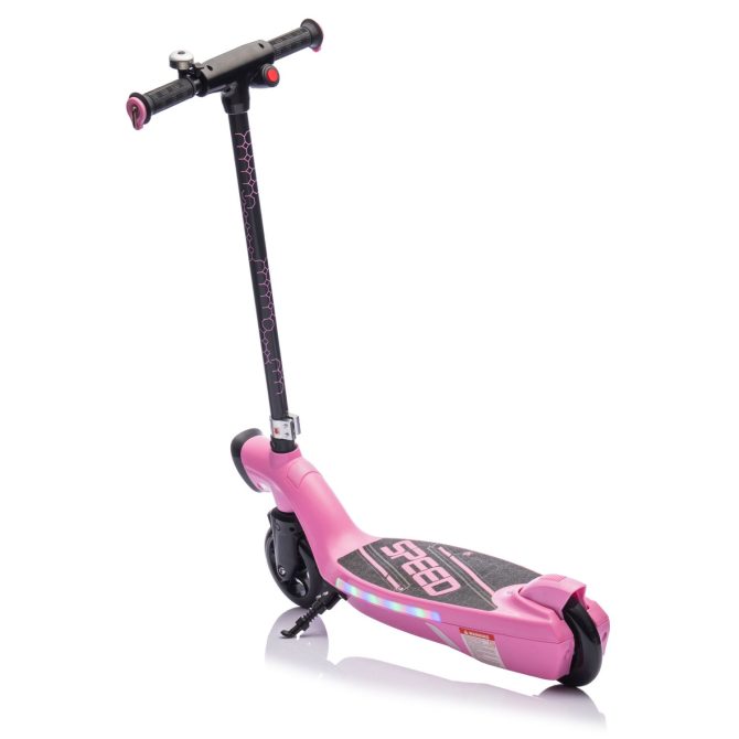 Kids Ride On Electric Scooter With Kickstand,Scooter Bell,Faster Speed And Longer Usage Time,Rear Brake,Wider Pedal,Non-Slip Handle,Colorful LED Lights,5.59-6.84 MPH For Kids 6+. - Image 7