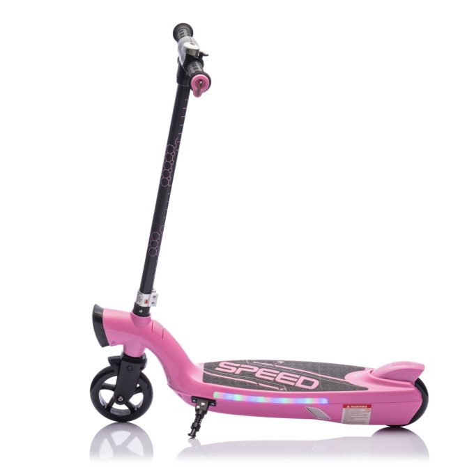 Kids Ride On Electric Scooter With Kickstand,Scooter Bell,Faster Speed And Longer Usage Time,Rear Brake,Wider Pedal,Non-Slip Handle,Colorful LED Lights,5.59-6.84 MPH For Kids 6+. - Image 8